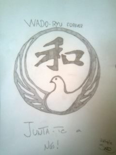 Drawing of the Wado Ryu emblem