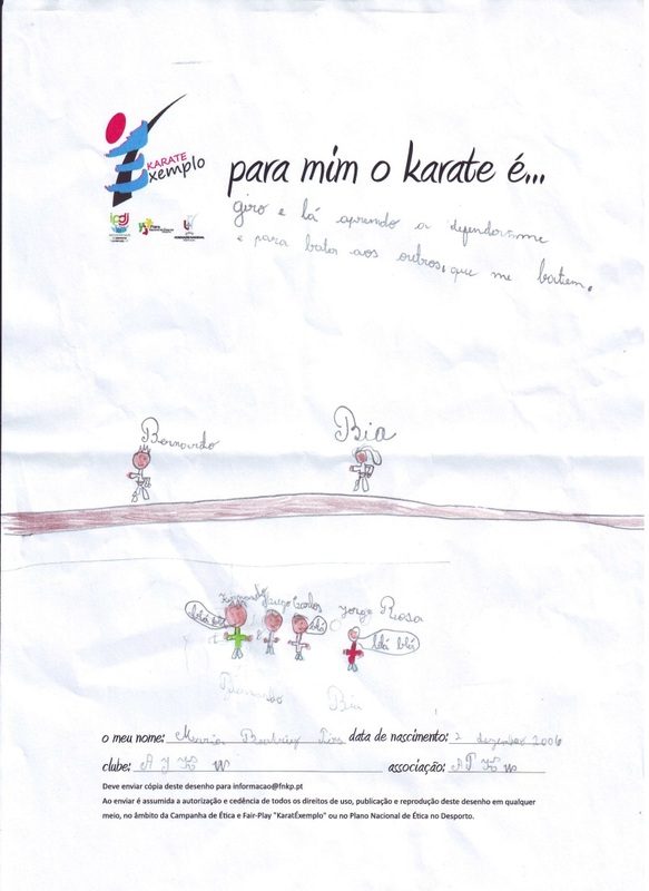 Drawing: for me, karate is